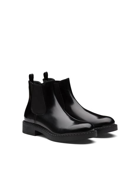 prada chelsea boots mens|prada brushed leather chelsea boots.